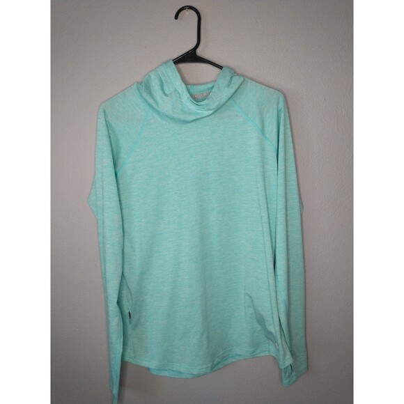 Under Armour Teal Run Fitted Hoodie Women’s Large Pullover Activewear - Picture 1 of 6